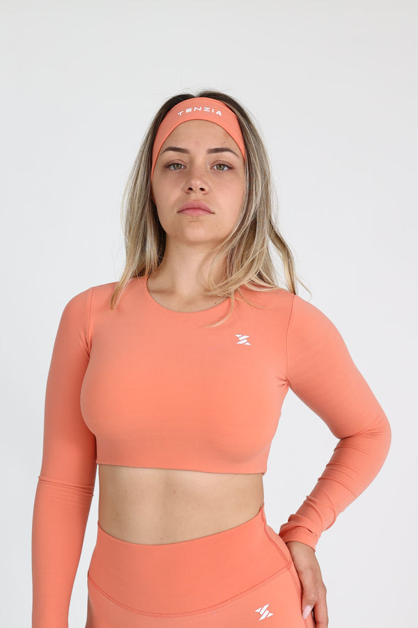 Top Dug Rukav Retro Flow Flame Peach