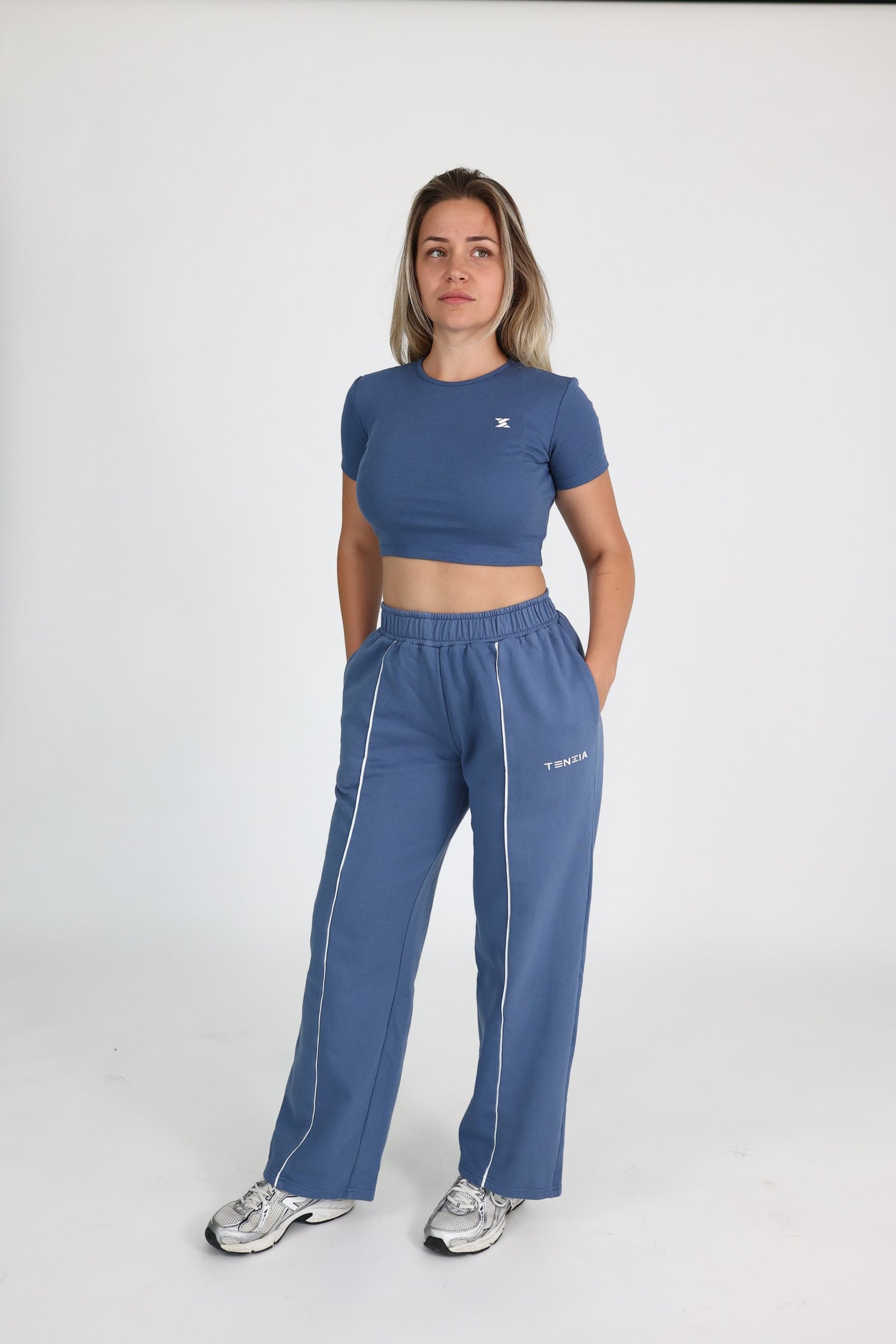 Majica Crop Top Monlight Blue
