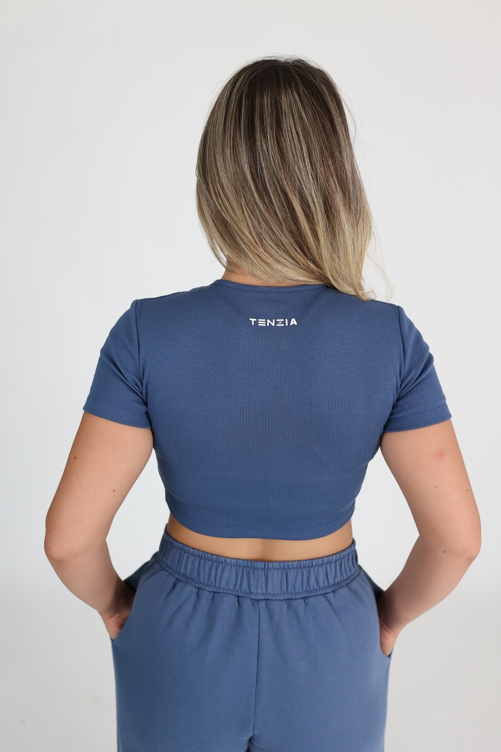 Majica Crop Top Monlight Blue