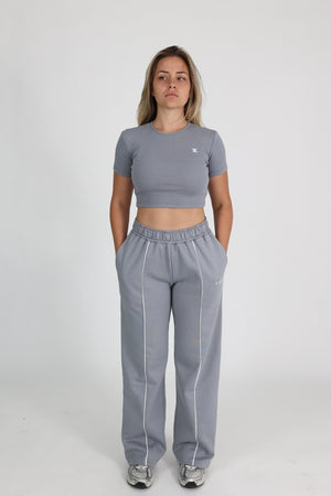 Majica Crop Top Cloud Grey