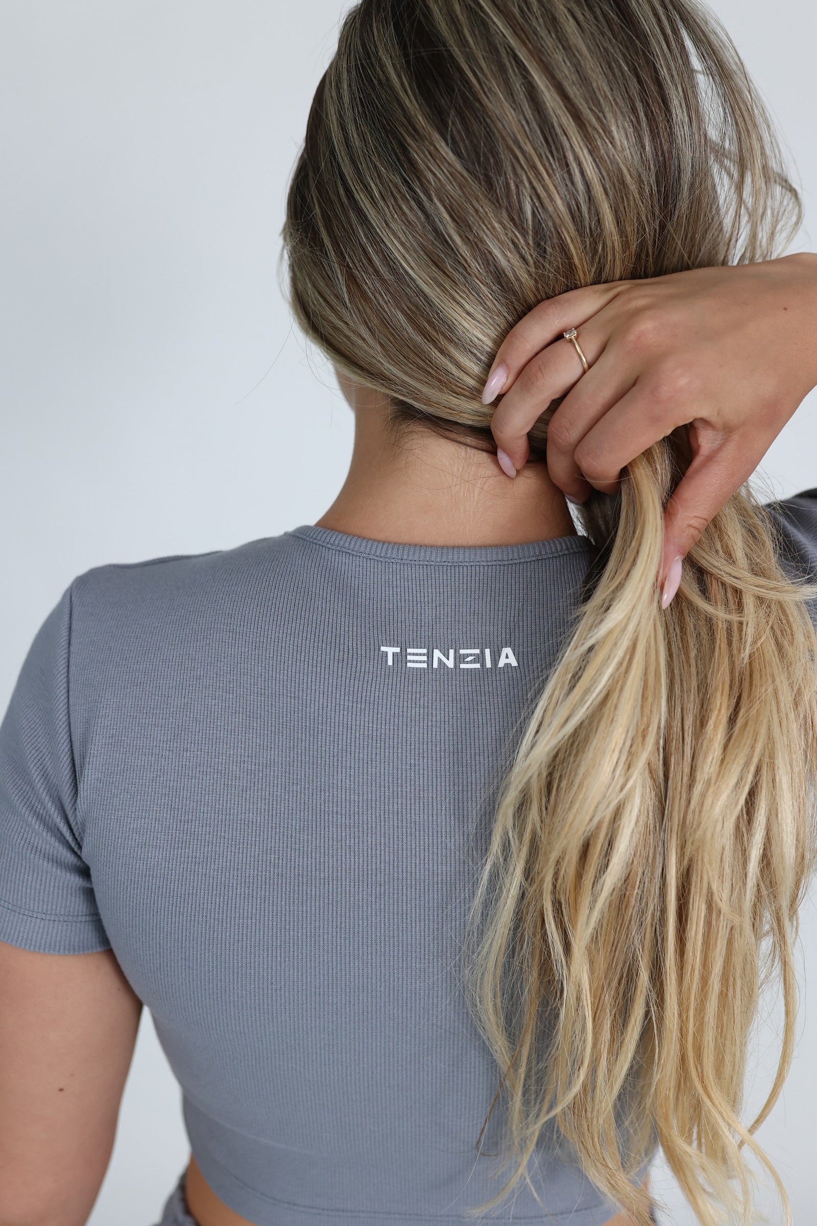 Majica Crop Top Cloud Grey
