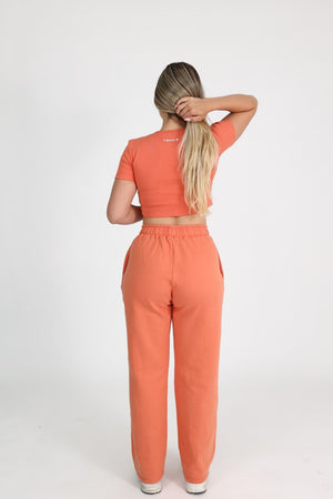 Majica Crop Top Flame Peach