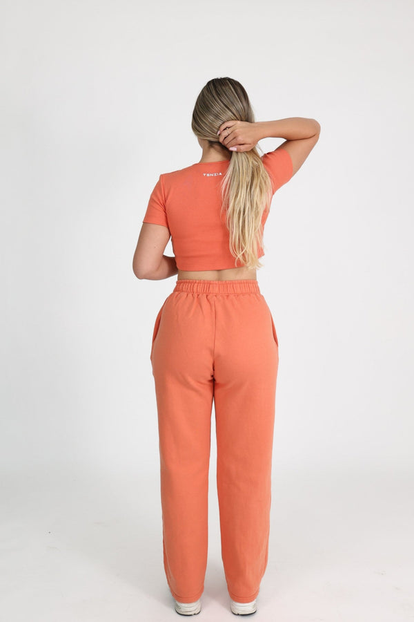 Majica Crop Top Flame Peach