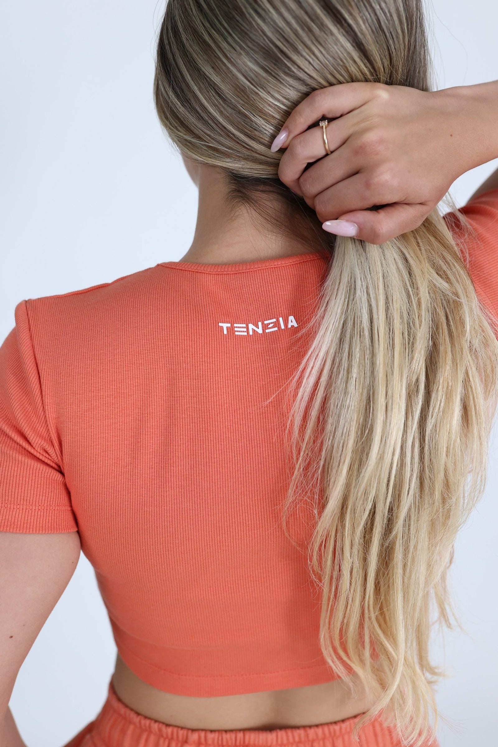 Majica Crop Top Flame Peach
