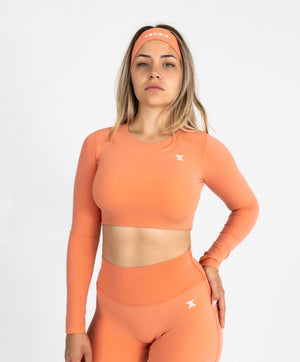 Top Dug Rukav Retro Flow Flame Peach