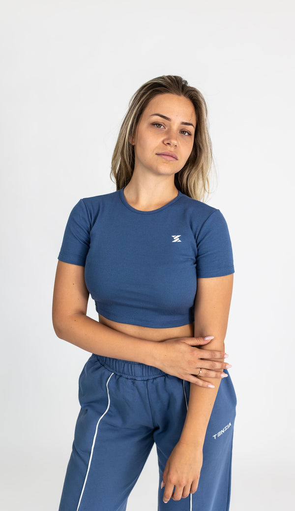 Majica Crop Top Monlight Blue