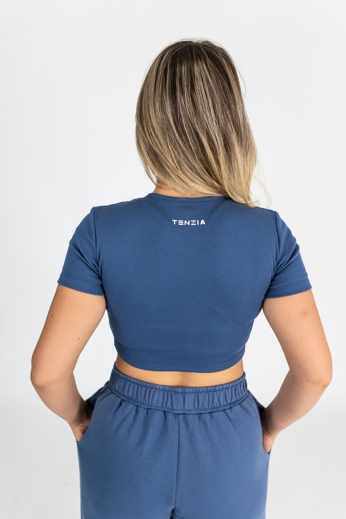 Majica Crop Top Monlight Blue