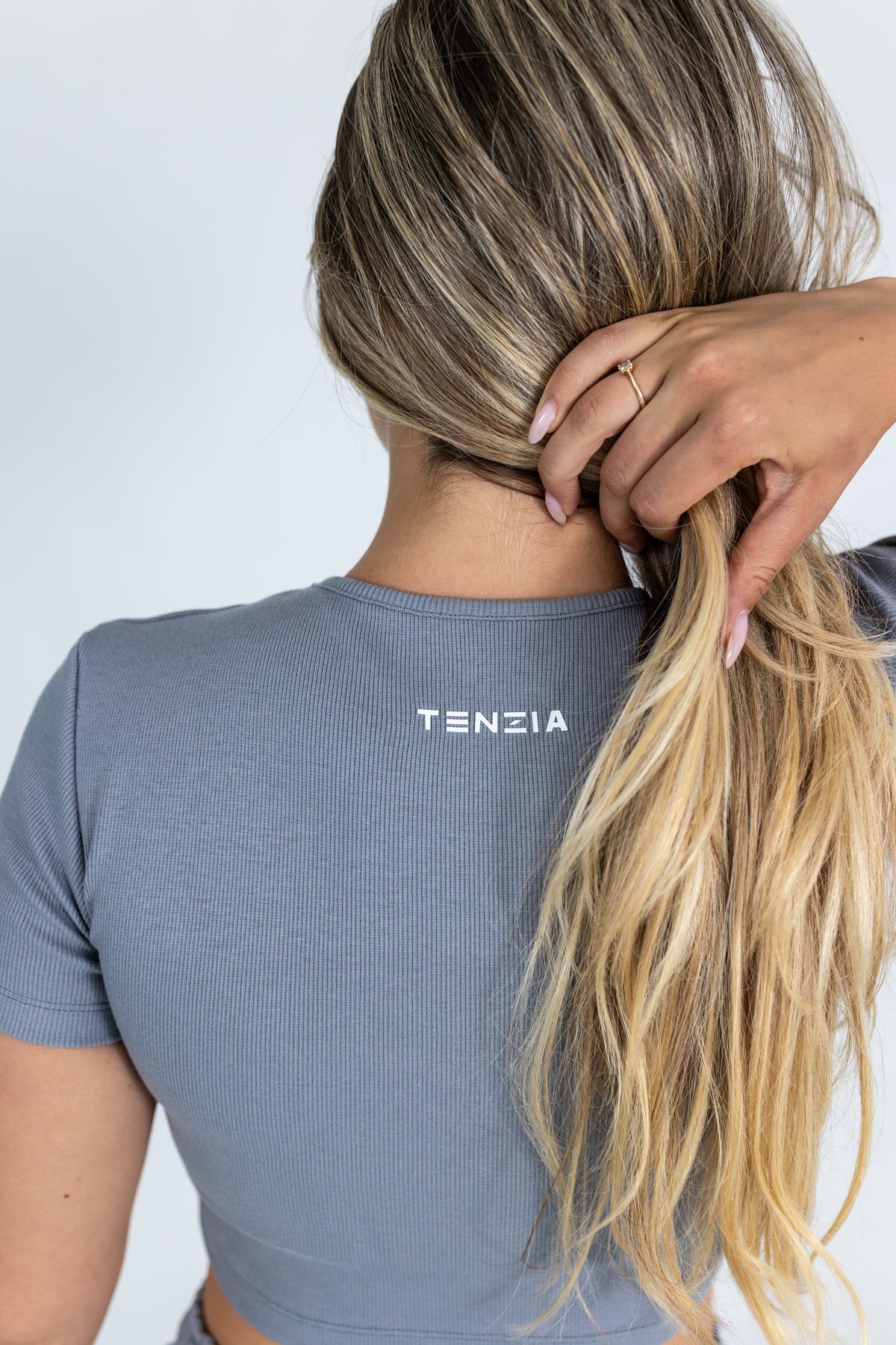 Majica Crop Top Cloud Grey