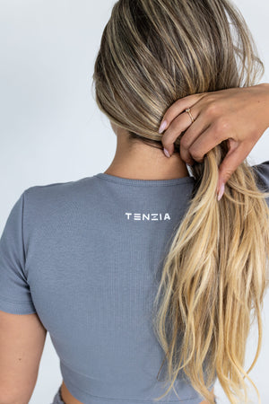 Majica Crop Top Cloud Grey