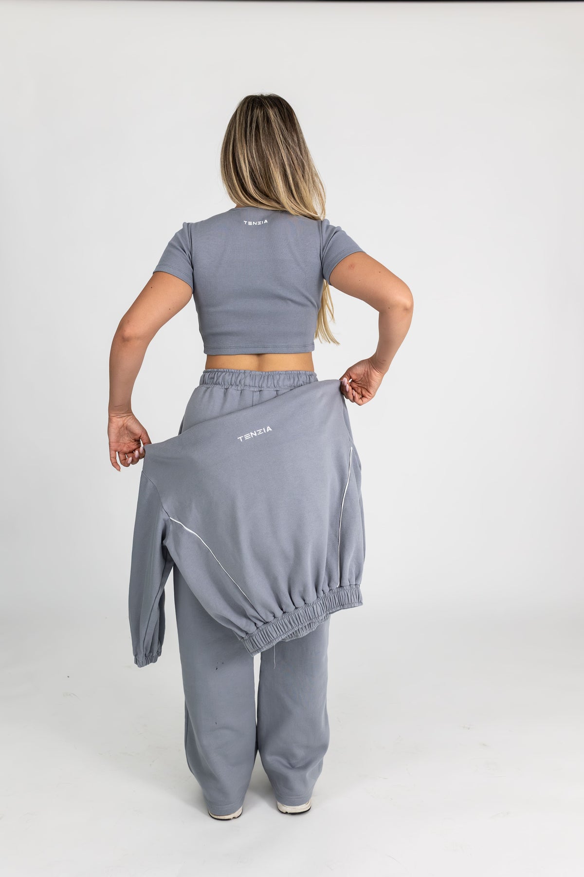 Majica Crop Top Cloud Grey