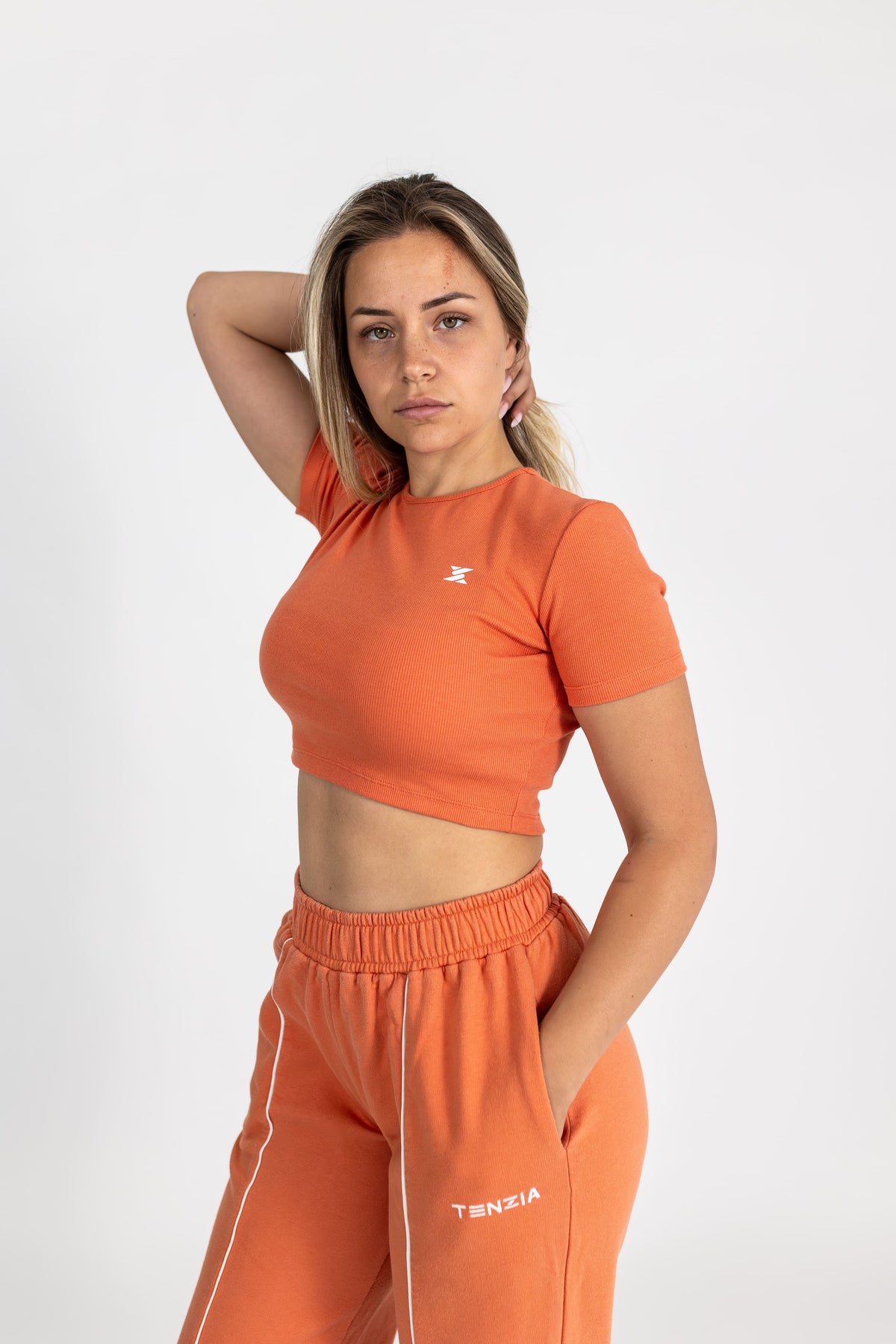Majica Crop Top Flame Peach
