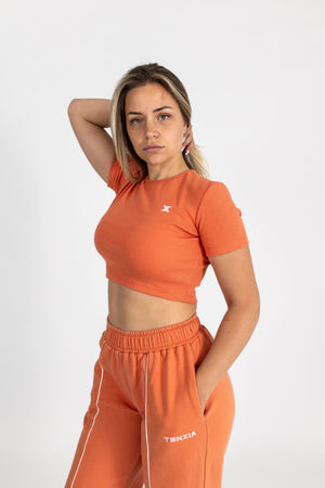 Majica Crop Top Flame Peach